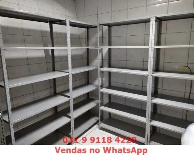 Estantes de aço com 6 bandejas Novas Frete Gratis