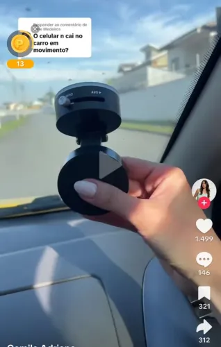 Suporte magnético pra celular serve pra carro e vários ambientes ZAP *