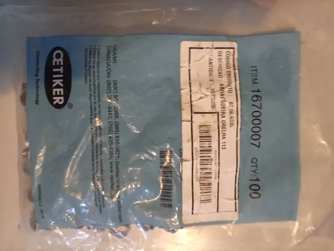 Abraçadeira inox 113, orelha