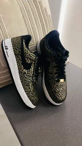 AF1 Low Animal Print Gold