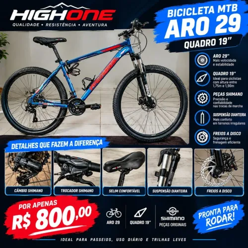 Bicicleta Aro 29 Highone Shimano