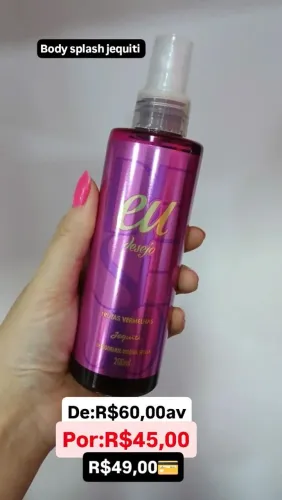 Body splash jequiti frutas vermelhas