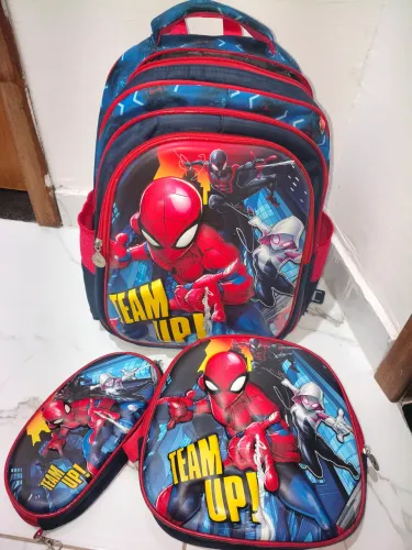 Kit mochila homem aranha