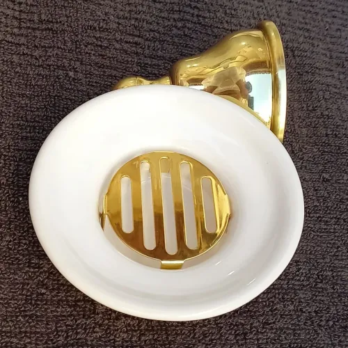 Saboneteira Deca Original. Nova. Modelo Belle Époque dourado.