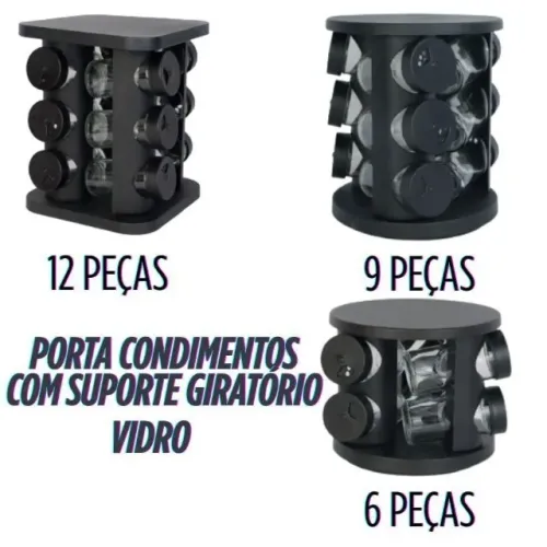 PORTA CONDIMENTOS GIRATORIOS - IDEIAL PARA REVENDA EM LOJAS/ INTERNET