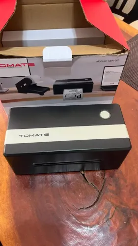 Impressora Monocromática Tomate MDK-007 USB Bivolt Preta - Acompanha etiquetas