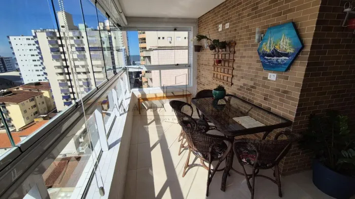 Apartamento para Venda em Praia Grande, Aviação, 2 dormitórios, 1 suíte, 2 banheiros, 1 va
