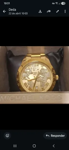 Lindo Relógio Michael Kors - Edição Especial (mapa mundi) - muito lindo bem conservado.