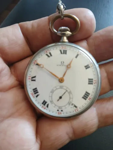 Lindo relogio de bolso ômega funcionando 100%