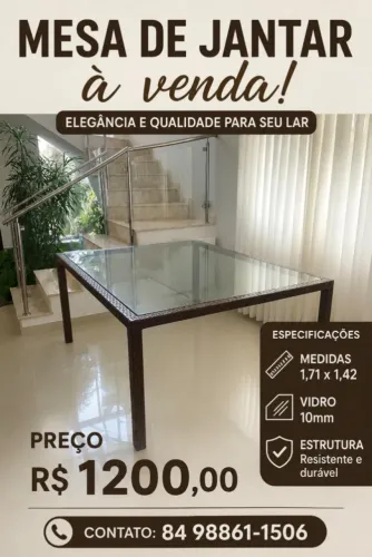 MESA DE ALUMINIO  DE 8 LUGARES PARA AREA DE LAZER
