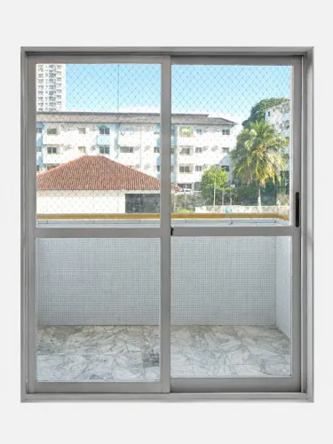 Porta de vidro sacada 