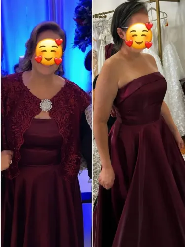 VESTIDO PARA MADRINHA MARSALA