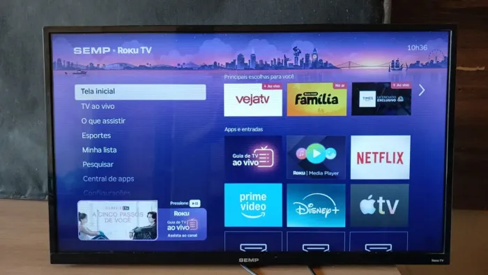 Smart tv 32 pol semp Toshiba com controle