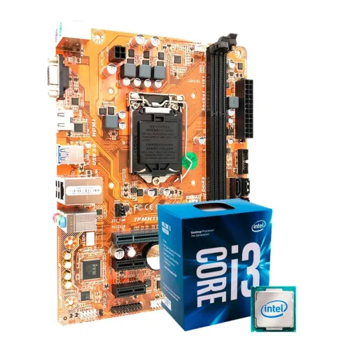 Kit i3 7100 + placa mãe ddr4