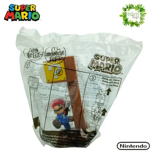Boneco Lacrado Super Mario bloco estrela (cód 039 b)