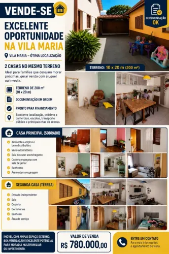 2 casas VILA MARIA