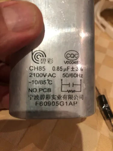 Capacitor Alta Tensão para Micro Ondas Panasonic mod NN-S42BH - semi novo importado