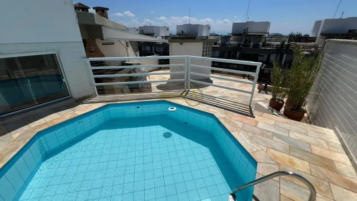 COBERTURA DUPLEX COM PISCINA E VARANDA GOURMET VISTA DO MAR -LADO PRAIA