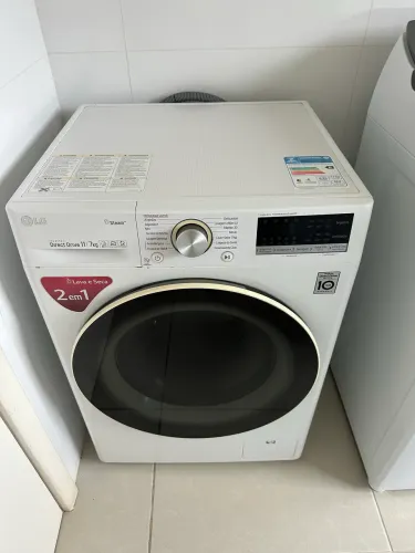 Máquina de lavar, lave e seque
