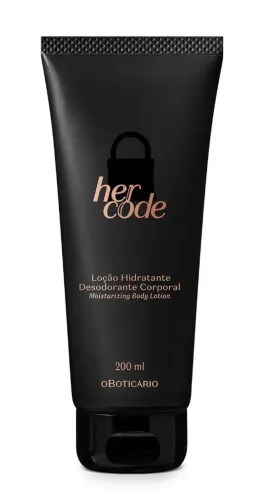 Loção Hidratante Desodorante Corporal Her Code 200ml Frutas Vermelhas E Sândalo E Jasmim.