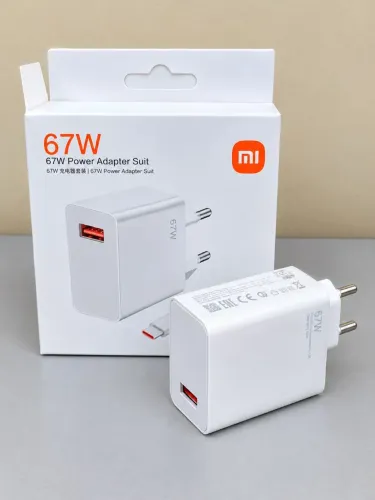 CARREGADOR XIAOMI 67W - NOVO!!!
