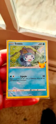 Carta pokemon Sobble 25 anos - coleção McDonald's
