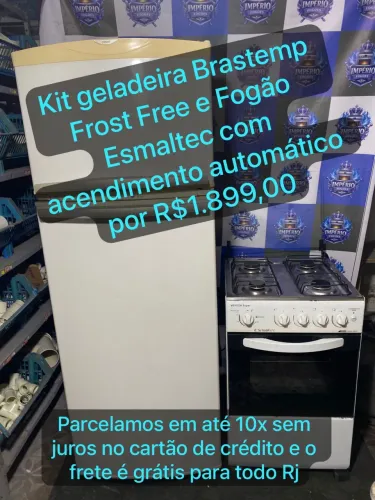 Kit geladeira e fogão 