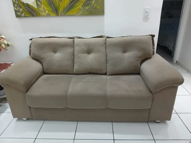 Conjunto de sofá três e dois lugares 