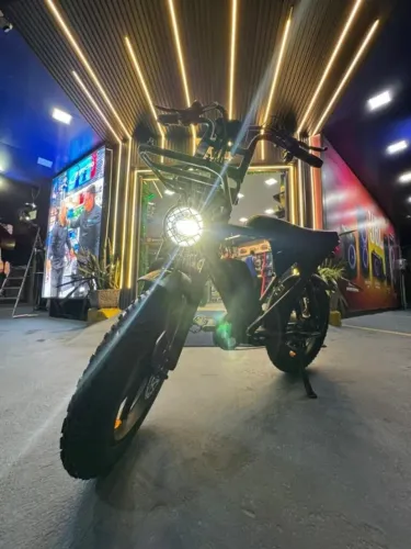 BICICLETA ELÉTRICA V8 PRO 1000W - POTÊNCIA E ECONOMIA!
