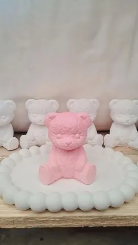 Lembrancinha Ursinho Colorido para Chá de Bebê/Chá Revelação/Aniversário 