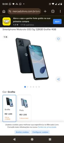 Vendo barato moto g 53