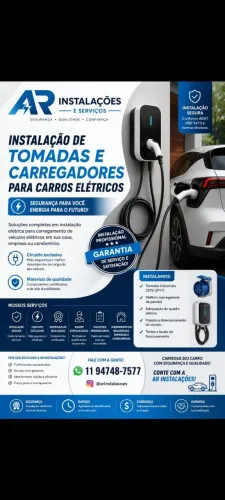 Tomadas para carros elétricos, elétrica e iluminação em geral