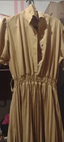 Vestido Bege evangélico 