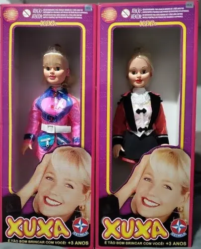 kit 2 bonecas xuxa estrela relançamento 2024 e 2026