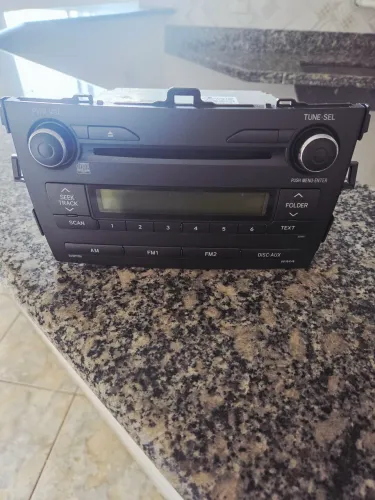 Rádio Corolla original som automotivo