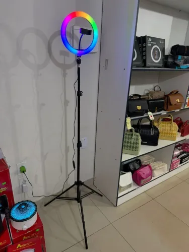 Kit Ring Light Rgb + Tripé 2.10m