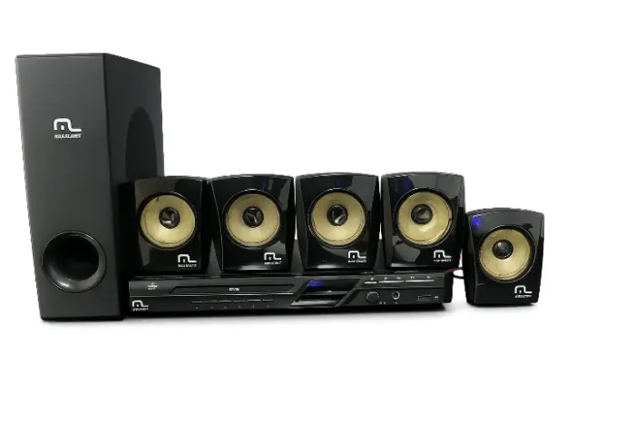 HOME TEATHER MULTILASER KARAOKÊ DVD PLAYER 5.1 CANAIS 120W
