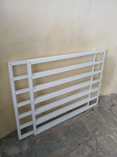 2 Grades em Alumínio Branco 80×100