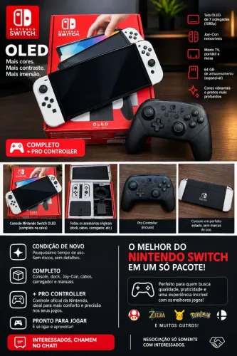 Vendo Nintendo Switch Oled + Pro Controller