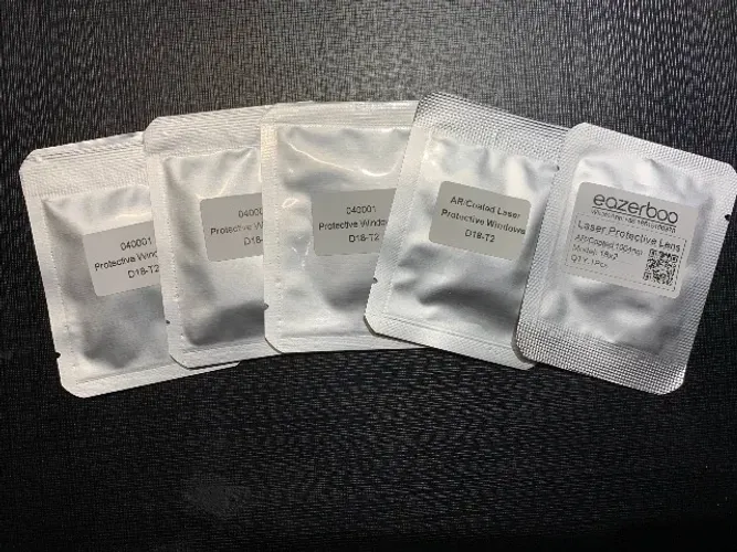 Kit 5 Lentes de Proteção Laser D18×2mm - Novas e Lacradas
