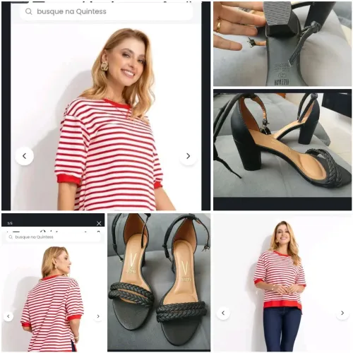 Blusa Quintess M nunca usada + Sandalia vizzano tam 36 Nunca usada