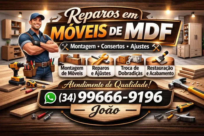 Reparos de Móveis de MDF em Geral Uberlândia
