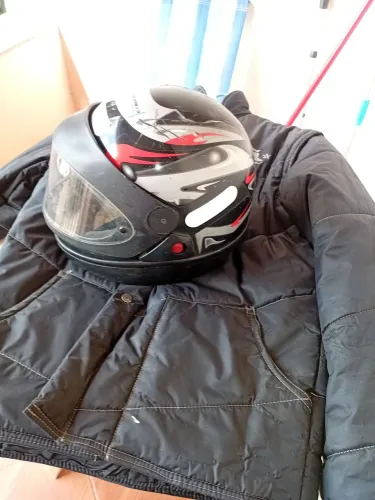 Jaqueta California Racing Motoboy Tradicional Preto Original + capacete San Marino