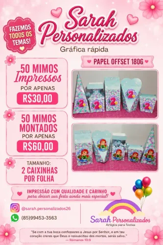 Mimos Impresso/Montados Personalizados