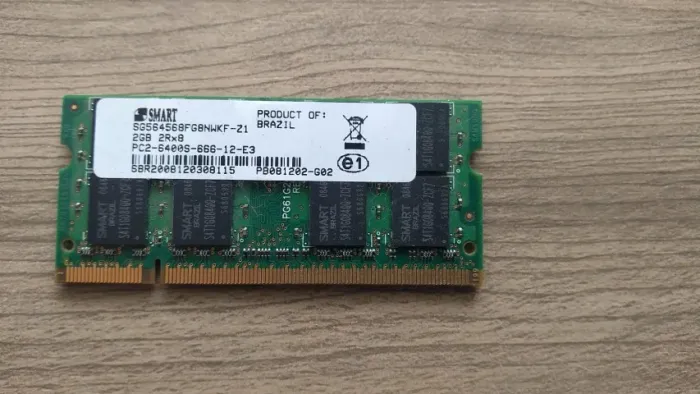 Memória Notebook 2gb Smart Pc2-6400s 