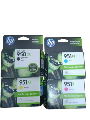 Cartucho Hp 950 XL 951 XL kit com 4 cores 
