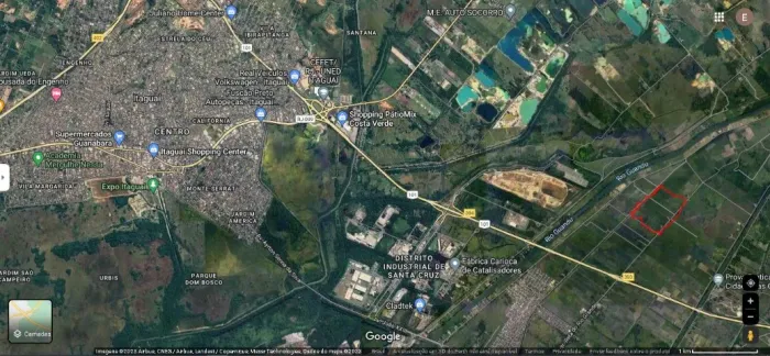 Área RuraI/Industrial para Venda, bairro Santa Cruz, R.J. São 288.000mt²