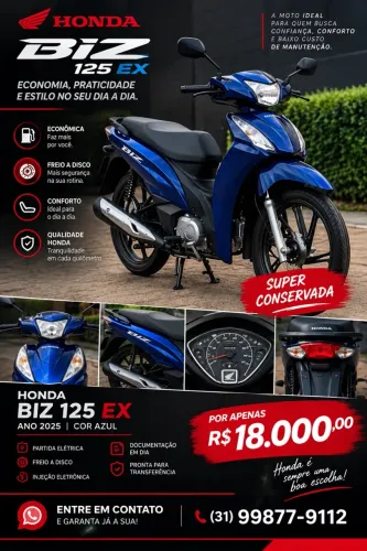 Honda Biz 125 EX/ 125 EX Flex 2025