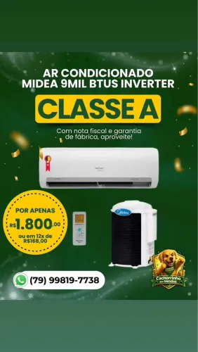 Ar condicionado Midea 9 mil btus inverter
