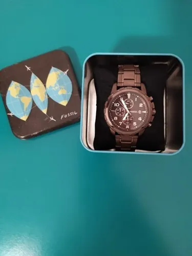 Relógio Fossil Marrom 100% Original Impecável